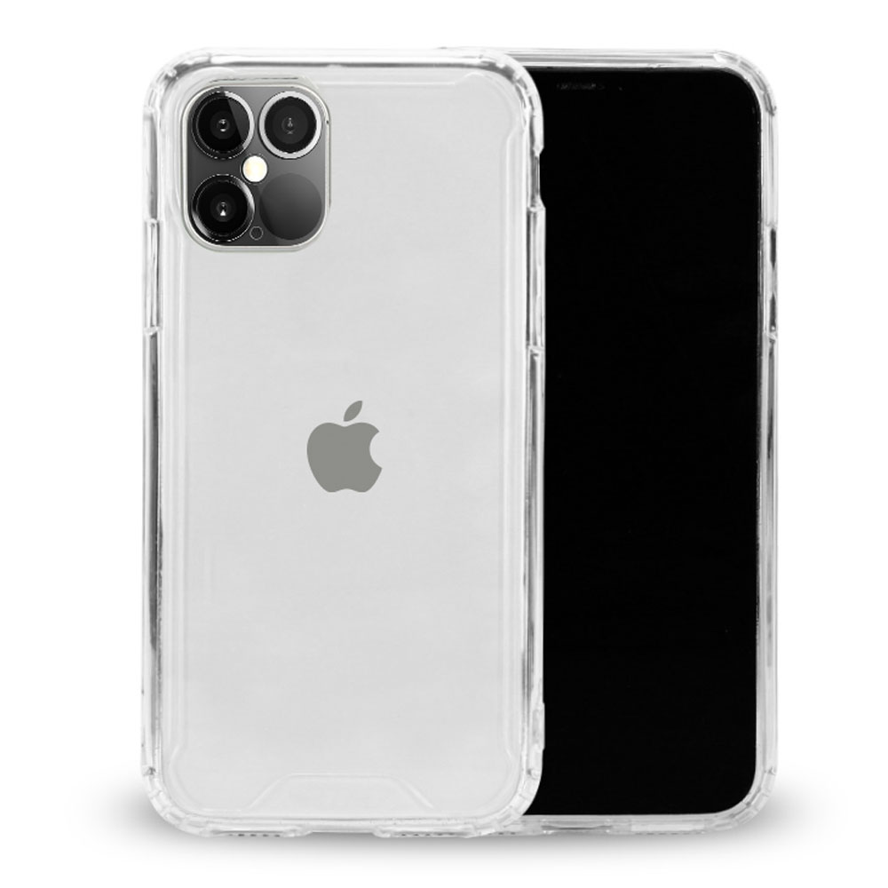 Clear Armor Hybrid Transparent Case for iPHONE 12 Pro Max 6.7 (Clear)
